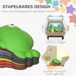 Balansstenar Flodstenar Flerfärgad av Plast för Barn Lek Staplingsleksaker och Balansspel upp till 80 kg 9 Delar