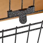 Smådjurshus Hållbar Ljusgul Trä Metall för Husdjur med Låsbar Dörr och Upphöjd Design för Skydd och Komfort 89,5 x 45 x 81 cm