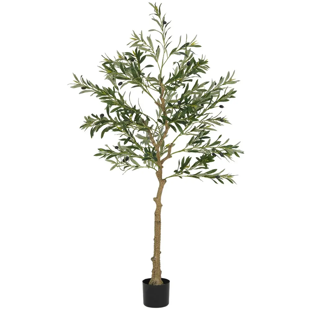 Konstgjort Olivträd 720 Löv 40 Oliver 150 cm, Grön