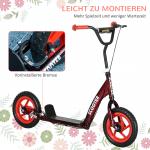 Sparkcykel för Barn med Justerbart Styre och Broms för Lek och Motion Stabil och Lättmonterad Röd Stål och Plast 2 Hjul