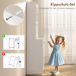 Köksskåp med Bänkskiva Vit MDF och Glas för Kök och Matsal Skafferi med Vinglashållare och Skåp Rymlig 170 cm