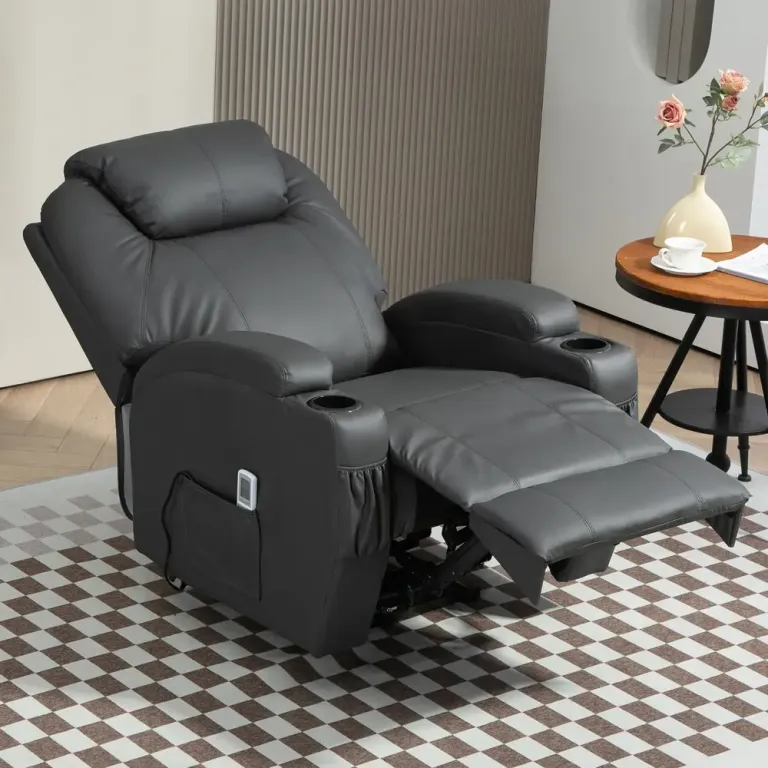 Elektrisk Massagestol med Värme och Mugghållare