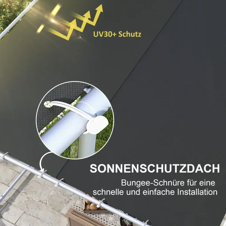 Tunnelväxthus Polytunnel Mörkgrön av PE och Stål 6 x 3 m