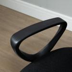 Ergonomisk Ståstol med Fotstöd Höj- och Sänkbar Snurrstol för Aktivt Sittande Svart 59,5 X 60 X 102,5-126 Cm