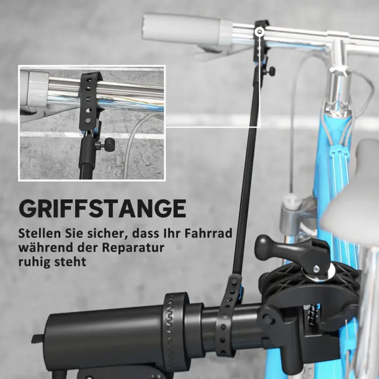 Cykelreparationsställ Justerbart Max 40 kg, Svart