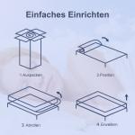 Ergonomisk Madrass 90x200 cm, 25,8 cm Hög, 7-zoners med Avtagbart Tvättbart Överdrag
