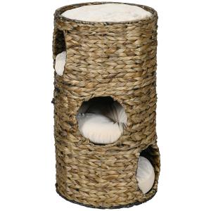 Hundtrappa Hundramp Grå av Trä och Tyg för Säng och Soffa 2-i-1 Hopfällbar Ramp med 4 Nivåer Höjdjusterbar 62,5 cm
