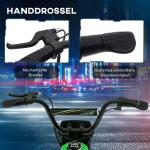 Elektrisk Barnmotorcykel, 24V, med Justerbar Hastighet, Musik och Ljus, Grön
