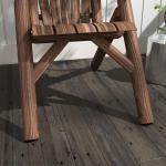 Trädgårdsstol Adirondack Brun av Granträ för Trädgård och Terrass Högryggad Trästol med Armstöd Klassisk Design 83 x 68 x 101 cm