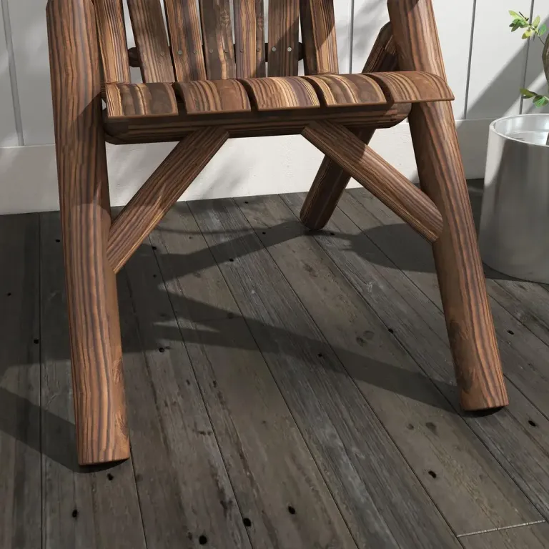 Trädgårdsstol Adirondack Brun av Granträ 83 x 68 x 101 cm