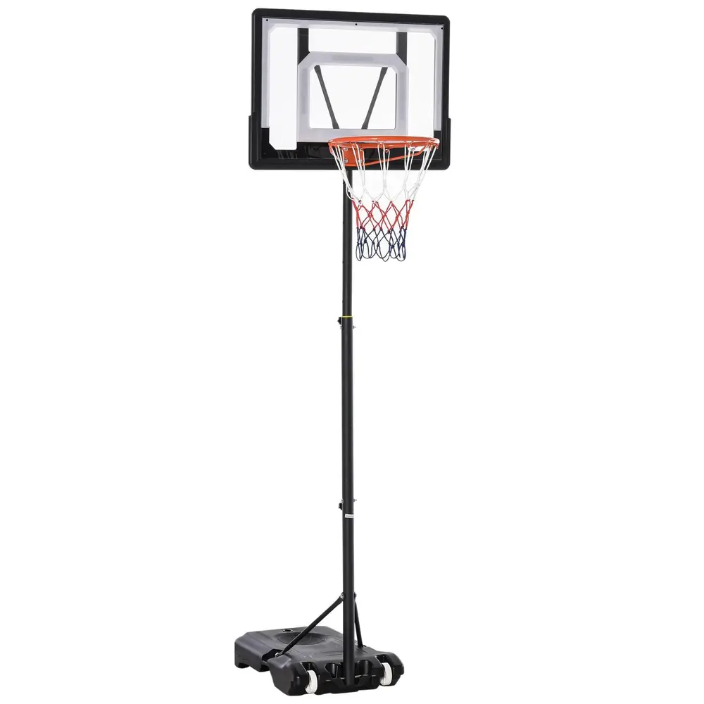 Flyttbar Basketkorg för Barn Höjdjusterbart 206-260 Cm
