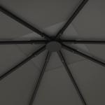 Reservtak till Paviljong med UPF30+ Skydd och Vattenavvisande Yta för Solskydd Hållbar och Stabil Grå 370 g/m² Oxford 3 x 3 m