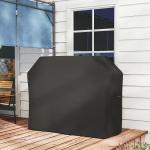 Grillöverdrag med Väderbeständig Yta och UV-skydd för Utomhusgrill Hållbar och Robust Svart Oxford 147 x 61 x 120 cm
