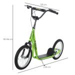 Barnskoter Sparkscooter Stadsskoter Sparkbräda Pneumatiska Däck och Handbroms från 5 År