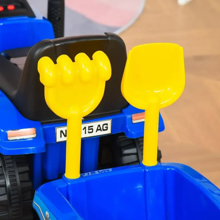 Gåtraktor med Släp & Tuta för Småbarn Blå