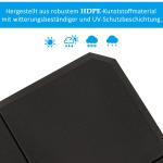 Paraplyvikt 4-Pack Paraplyställ Kan Fyllas med 80 Kg Vatten eller 120 Kg Sand HDPE Svart 100 X 100 X 9,5 Cm
