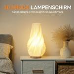Bordslampa Sänglampa Smart Vit av Plast för Sovrum och Vardagsrum Dimbar Lampa med App och Röstkontroll