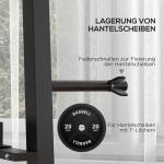 Hantelställ Vikthållare Svart av Stål för Gym och Hemmaträning 3 Nivåer Rymmer upp till 200 kg Robust 131 x 75 x 80 cm