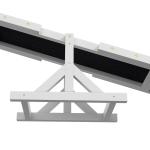 Hundgunga Agilityhinder Gungbräda Vit av Trä för Hundar under 30 kg Agility Ramp för Balans och Träning 180 x 30 x 30 cm