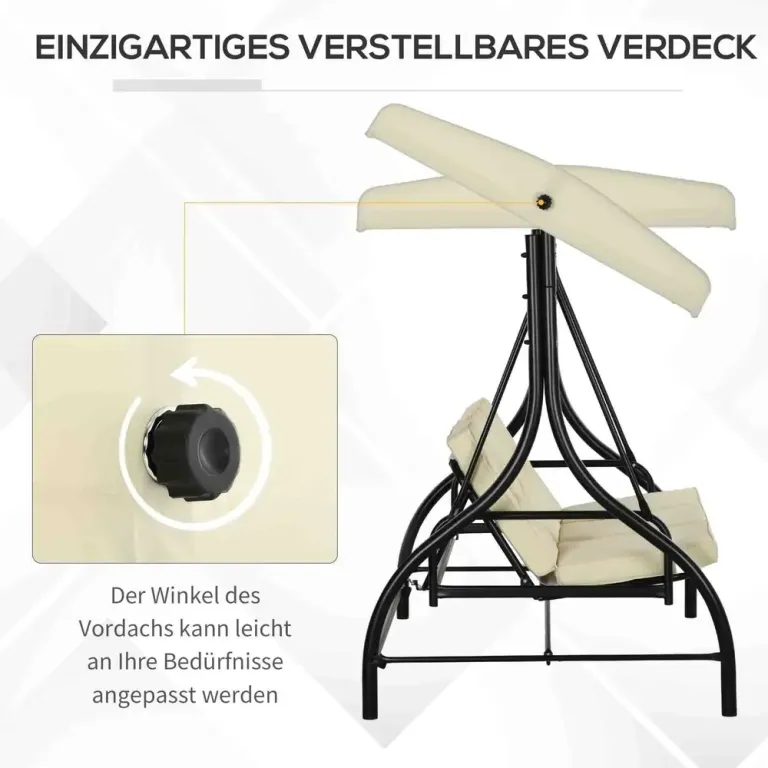 Hammock 3-Sits 2-i-1 195 x 117 x 175 cm