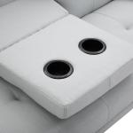 Bäddsoffa Linnetyg Modern 3-Sits Soffa som Bäddas ut Bekväm Gästsäng för Vardagsrummet Ljusgrå 181 X 77 X 72 Cm