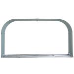 Vedställ Vedförvaring Vedhylla 0,85 M³ Stål Väderbeständig för Utomhusbruk Grå 208 X 46 X 112 Cm