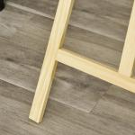 Justerbart Staffli i Furuträ, Stabilt Ateljéstaffli för Målning, Fällbar Design för Enkel Förvaring, Natur, 51,5 x 71,5 x 134,5 cm