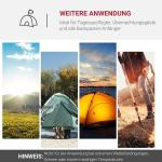 Tunneltält Campingtält Grå av Glasfiber och Polyester för Utomhusäventyr 2-3 Personer med Pinnar Vattentät 426 x 206 x 154 cm