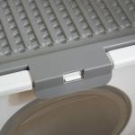 Hundstol Hundsäng Svart av Oxford Tyg och Metall för Utomhusbruk Upphöjd Hundsoffa Ventilerande och Bekväm 92 x 76 x 18 cm