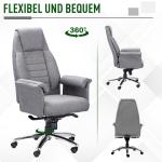 Kontorsstol Snurrstol Ergonomisk med Armstöd Höjdjusterbar Linnelook Polyester för Hemmakontor Ljusgrå 68 X 72 X 120-126 Cm