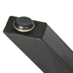 Bordsben i Stål X-Form 2-Pack, Robusta Bordsunderreden för DIY-Projekt, Modern Design för Matbord och Skrivbord, Svart, 72 cm