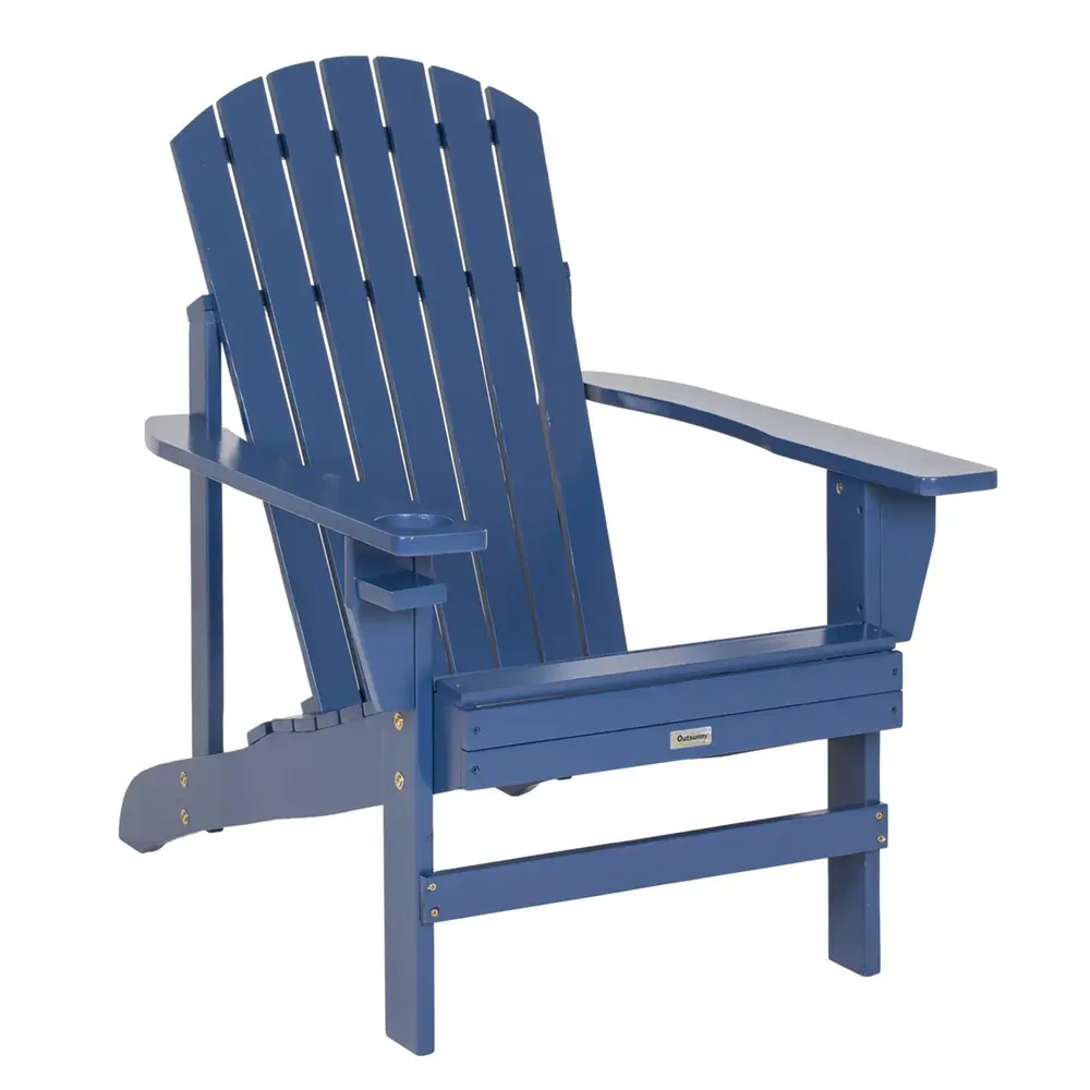 Adirondackstol med Mugghållare 97 x 72,5 x 93 Cm