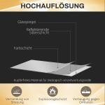 Väggspegel Badrumsspegel Silver av Glas för Badrum LED Belysning med Touch och Minnesfunktion 120 x 40 cm