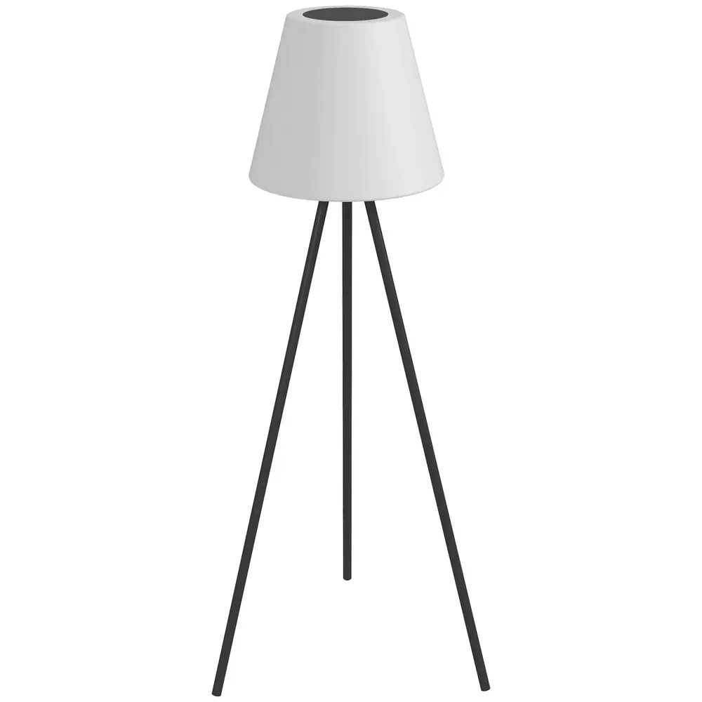 Golvlampa Utomhuslampa Vit av Aluminium och Plast Solar