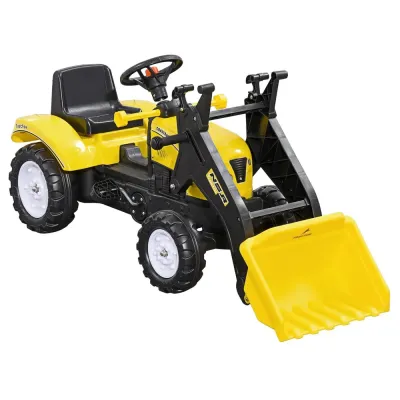 Tramptraktor med Frontlastare, Gul