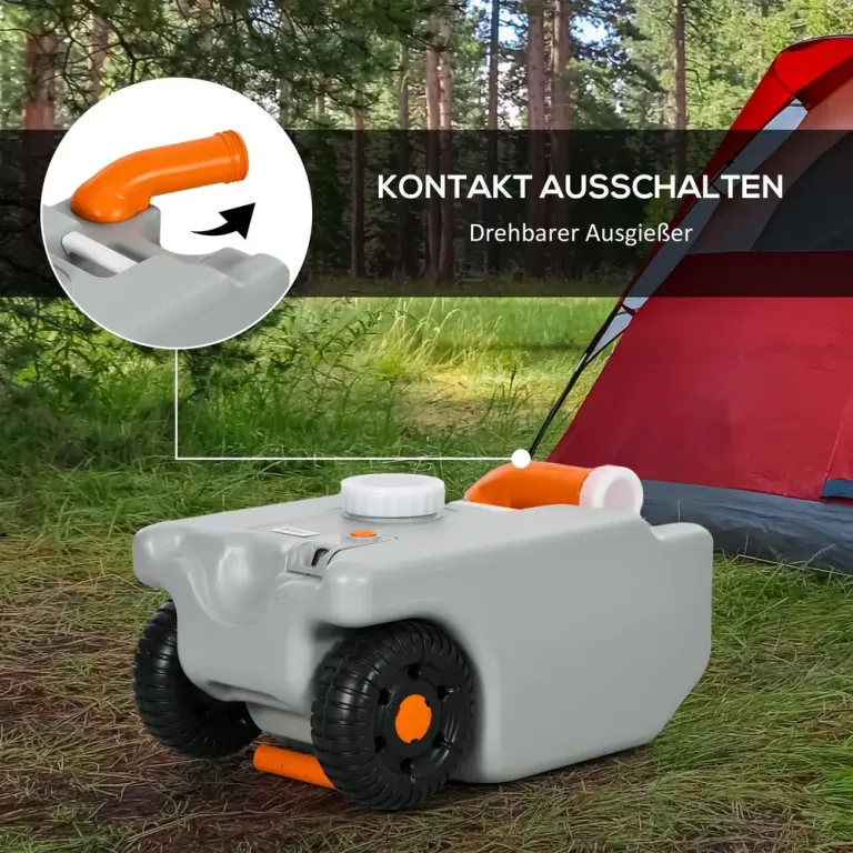 Avloppsvattentank Vattenbehållare Grå av HDPE och Metall