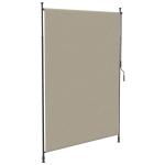Vertikal Markis Sidomarkis Sand av Aluminium och Polyester för Vindskydd och Solskydd Infällbar och Justerbar Väderbeständig 200 x 292 cm