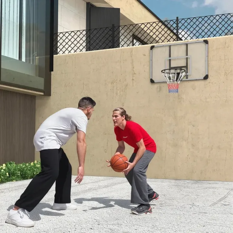 Basketkorg för Väggmontering med Bakplanka Vit
