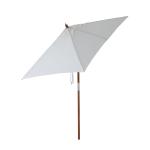 Parasoll Hopfällbart Trädgårdsparaply Strandparasoll 3-Nivå Justerbar Gran och Polyester UV-Skydd Krämvit 200 X 150 X 235 Cm