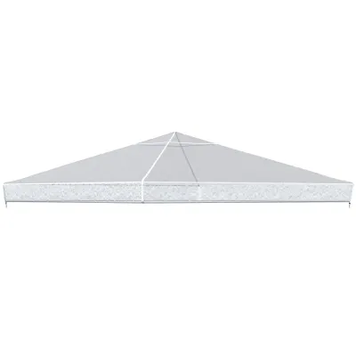 Ersättningstak för Paviljong Skyddskåpa Transparent 3 x 3 m