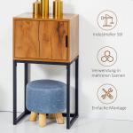 Konsolbord i Industriell Design, Skänk med 1 Skåp, Brun + Svart