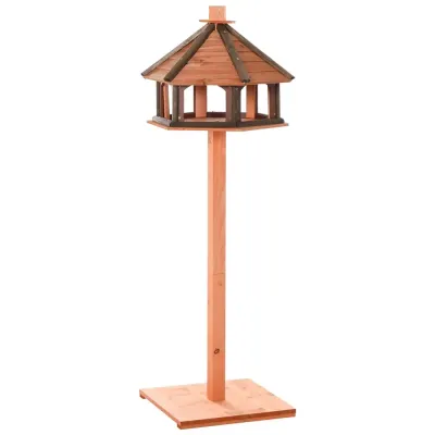 Fågelhus Fågelmatare Träfågelvilla Matare Ø52 x H130 cm