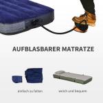 Tältsäng 4 i 1 Campingset med Tält och Sovsäck Hopfällbar med Luftmadrass för Camping Mörkgrön
