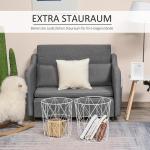 Soffbord 2-Pack Naturvita Sidobord MDF och Metall Moderna Vardagsrumsmöbler Ø40 X H45 Cm