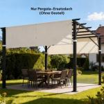 Reservtak till Pergola med UV-skydd och Vattenavvisande Yta för Terrass Hållbar och Prisvärd Krämfärgad Polyester 3 x 3 m