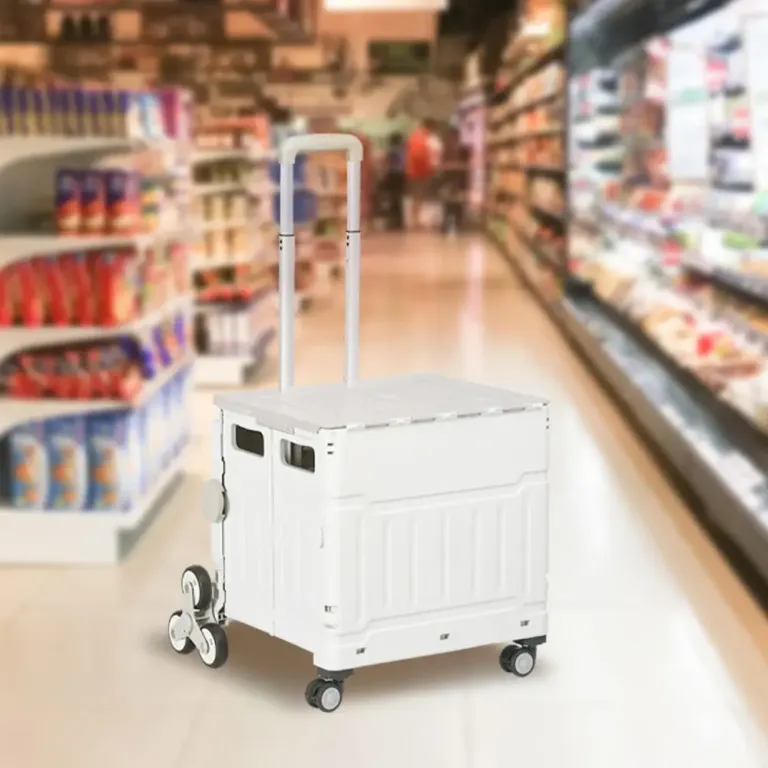 Shoppingvagn Dramatenvagn Vit av Plast och Metall