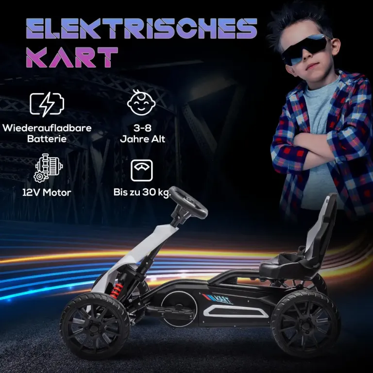 Elektrisk Barnkart Säkerhetsbälte Säte med Ryggstöd