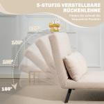 Bäddsoffa och 2-sitssoffa i Sammetsoptik med Bäddfunktion samt 2 Kuddar Hållbar och Stabil Natur, Beige och Svart Tyg och Trä