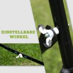 Fotbollsrebounder för Träning, Justerbar Rebound-Vägg i Metall, Perfekt för Bollteknik och Passningar, Svart, 96 x 80 x 96 cm