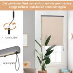 Vertikalmarkis för Terrass, Rullgardin för Utomhusbruk med Vev, Skyddar mot Sol och Vind, Grå, 160 x 250 cm